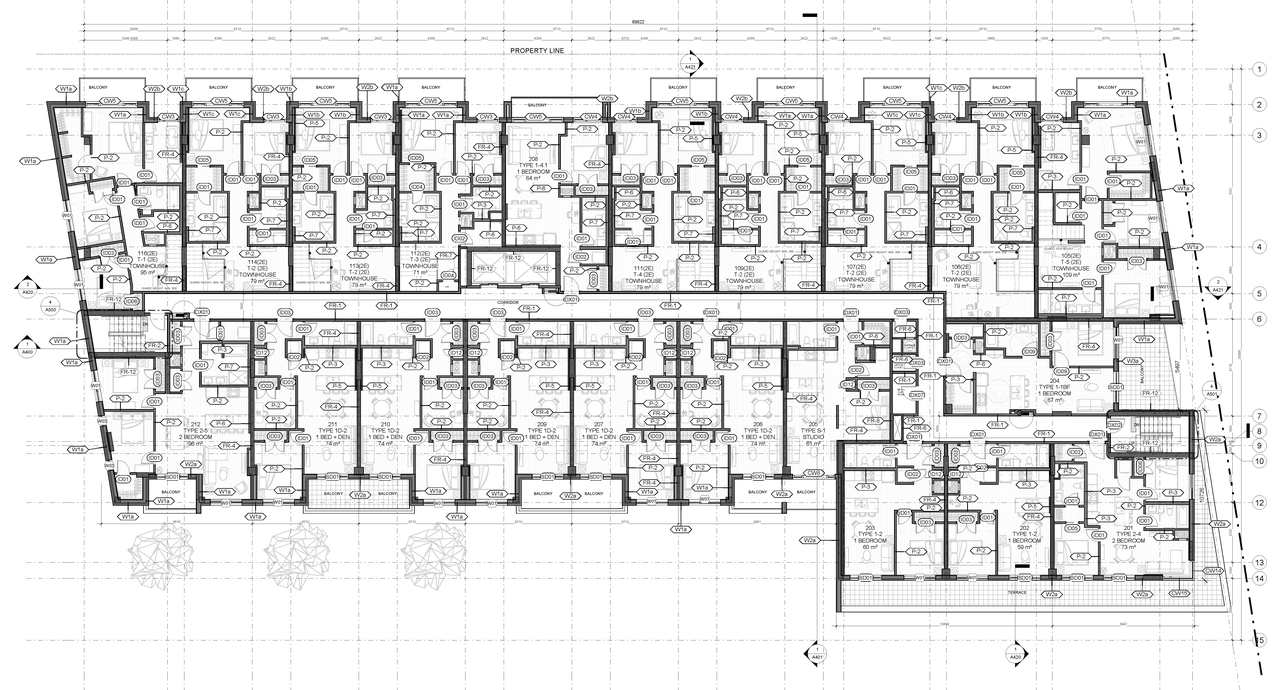 Floor plan for project from page 2 of the file '2023-12-13 - Floor Plans - D07-12-23-0137'