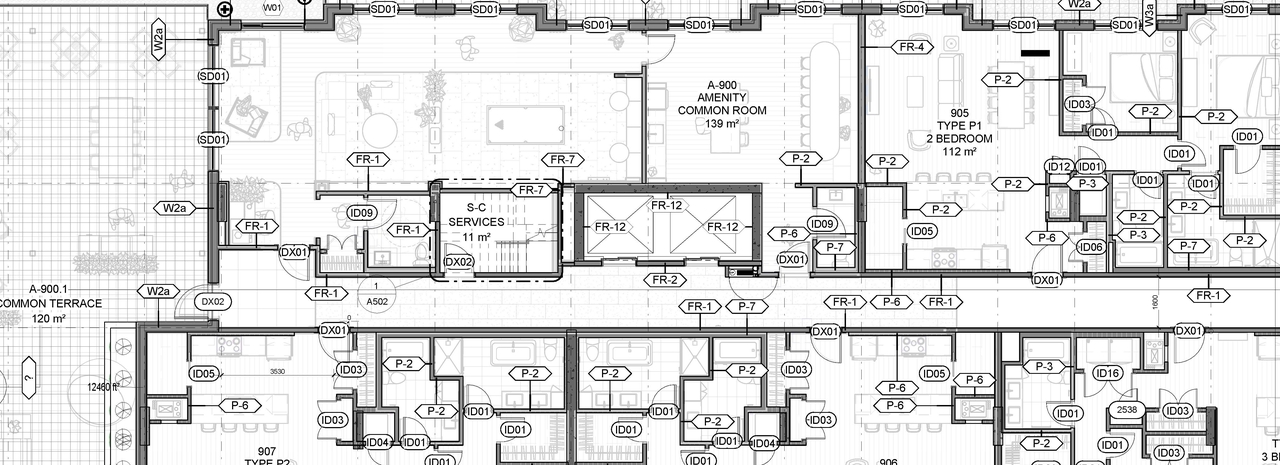 Construction site plan for project from page 7 of the file '2023-12-13 - Floor Plans - D07-12-23-0137'