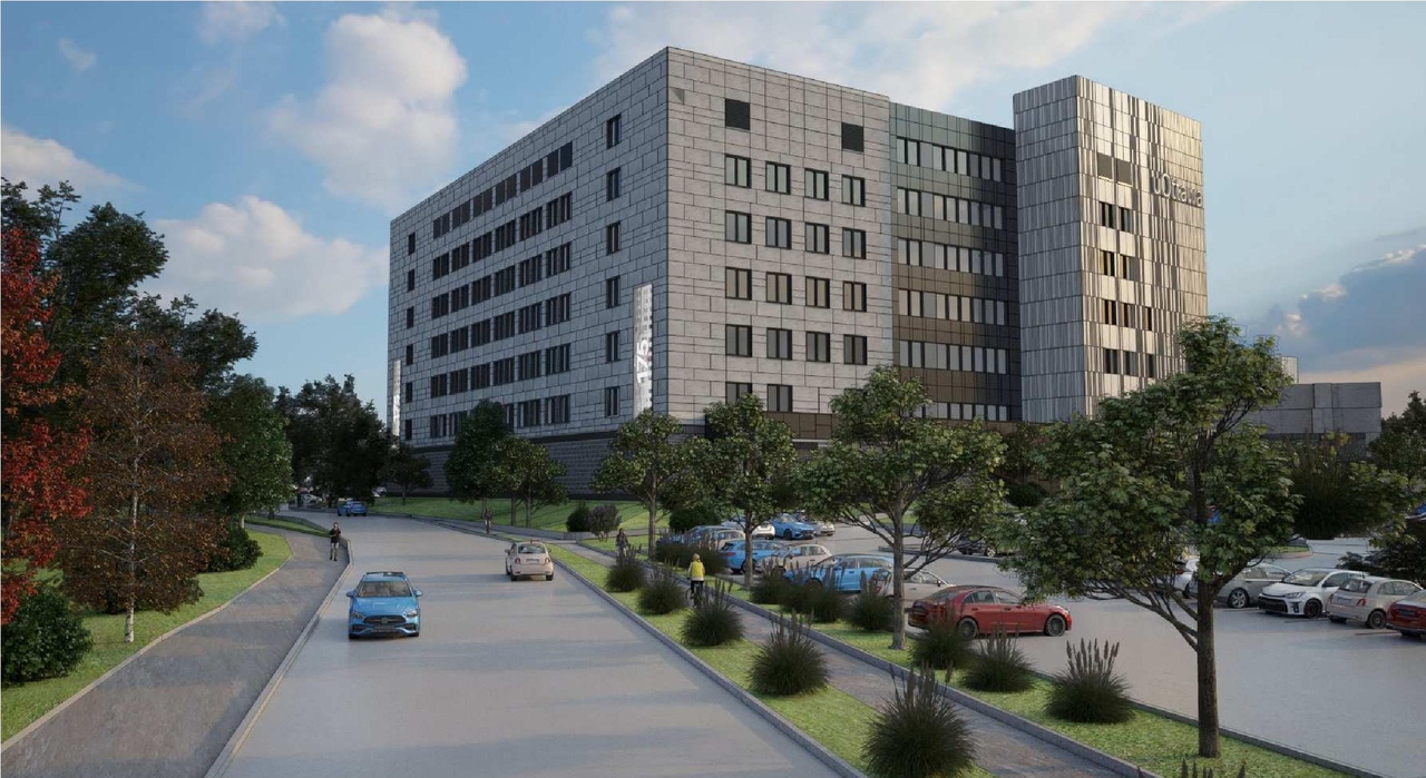 Rendering of building from page 21 of the file '2024-04-20 - Urban Design Brief - D07-12-24-0021'