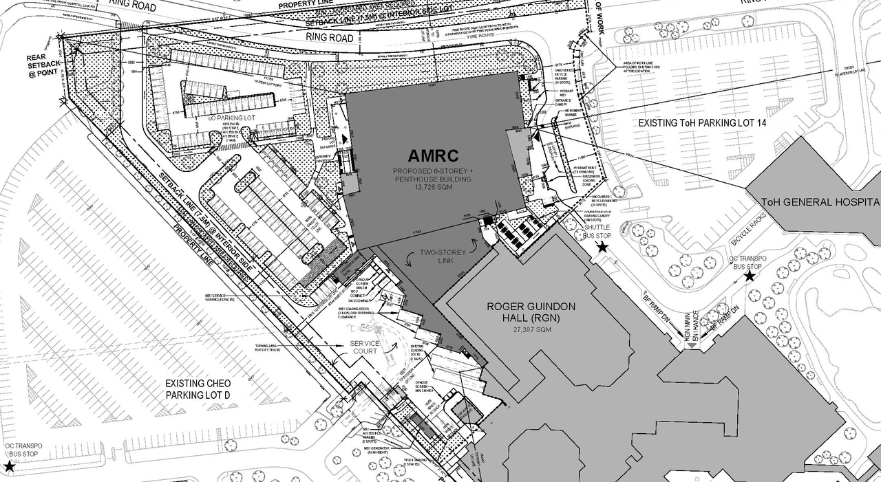 Construction site plan for project from page 22 of the file '2024-04-20 - Urban Design Brief - D07-12-24-0021'