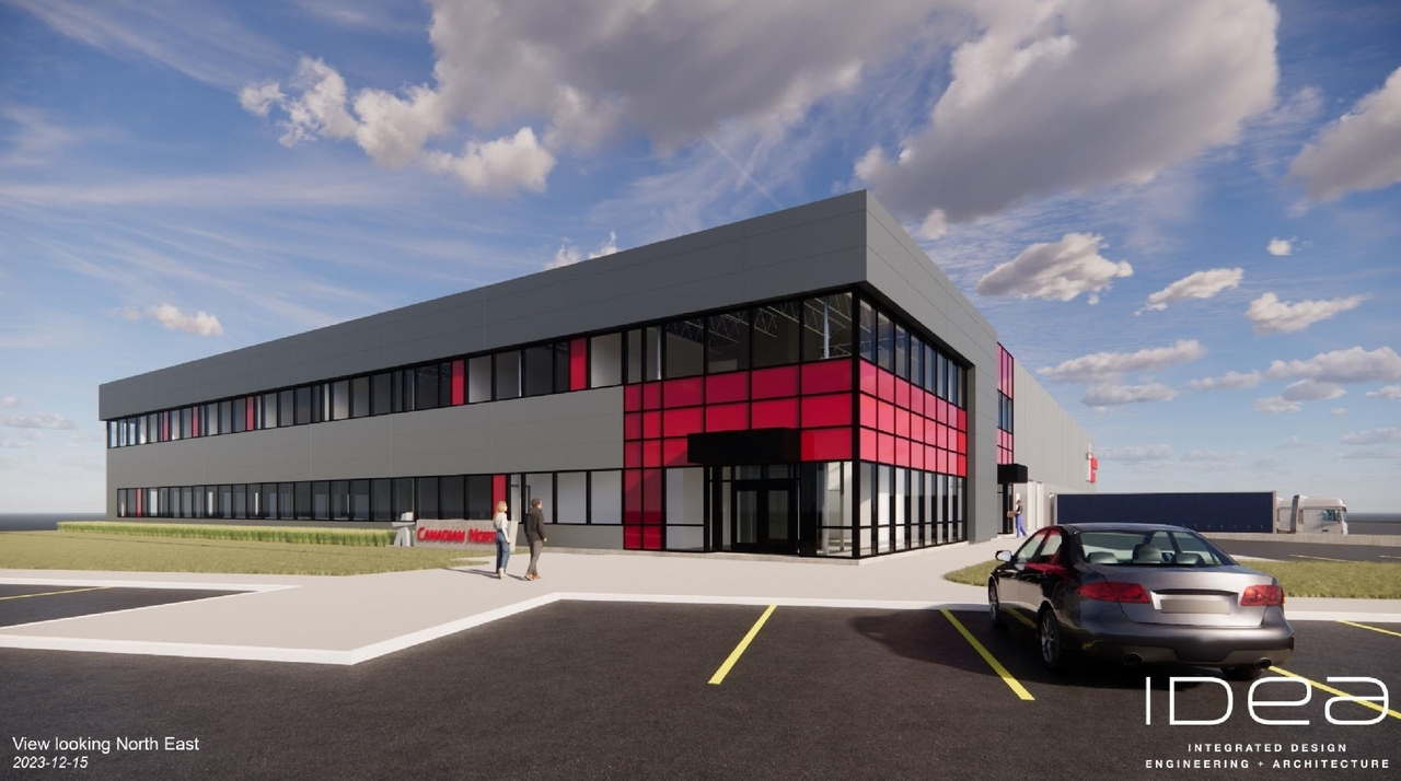 Rendering of building from page 25 of the file '2024-04-25 - Urban Design Brief - D07-12-24-0023'