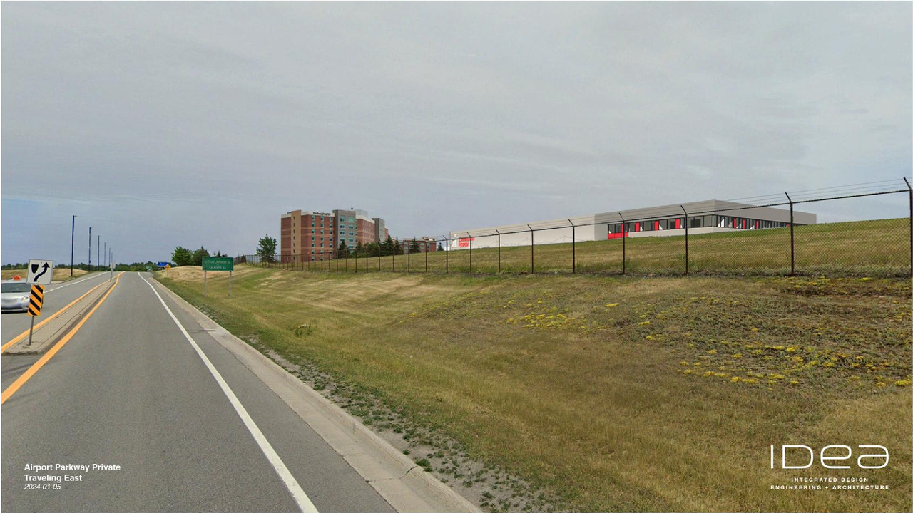 Rendering of building from page 27 of the file '2024-04-25 - Urban Design Brief - D07-12-24-0023'