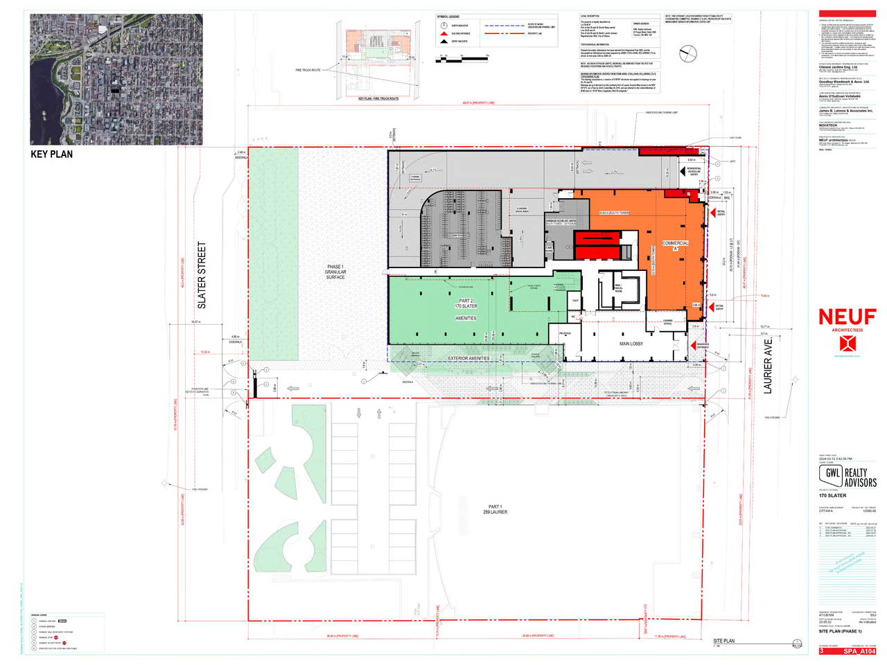 Construction site plan for project from page 9 of the file '2024-05-09 - UDRP report - D07-12-24-0026'