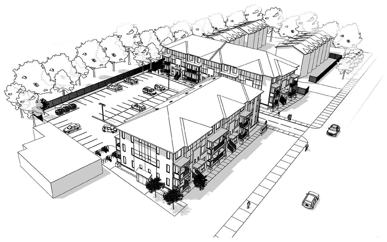 Construction site plan for project from page 1 of the file '2024-09-27 - Design Brief - D07-12-24-0038'