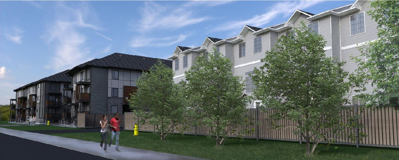 Rendering of building from page 17 of the file '2024-09-27 - Design Brief - D07-12-24-0038'