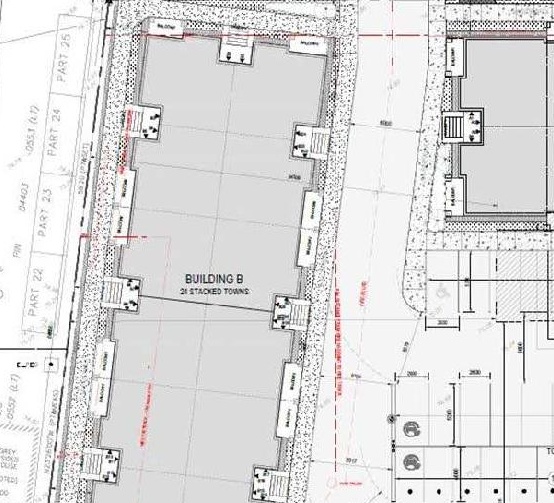 Construction site plan for project from page 3 of the file '2024-09-27 - Design Brief - D07-12-24-0038'