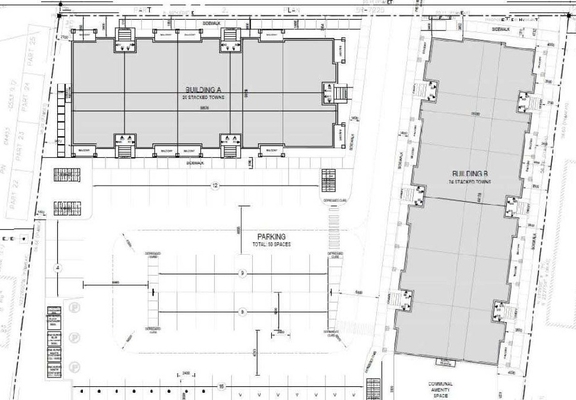 Construction site plan for project from page 3 of the file '2024-09-27 - Design Brief - D07-12-24-0038'