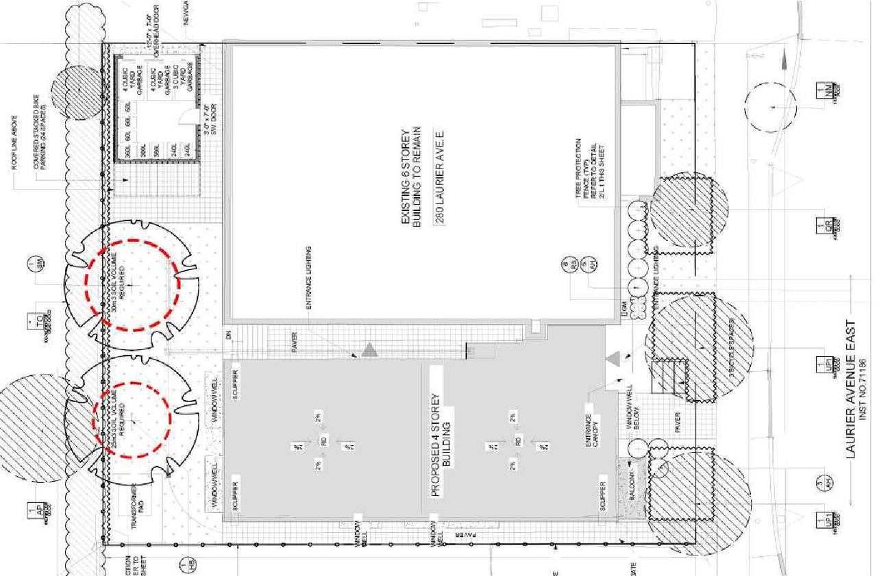 Construction site plan for project from page 11 of the file '2024-06-17 - Design Brief - D07-12-24-0042'