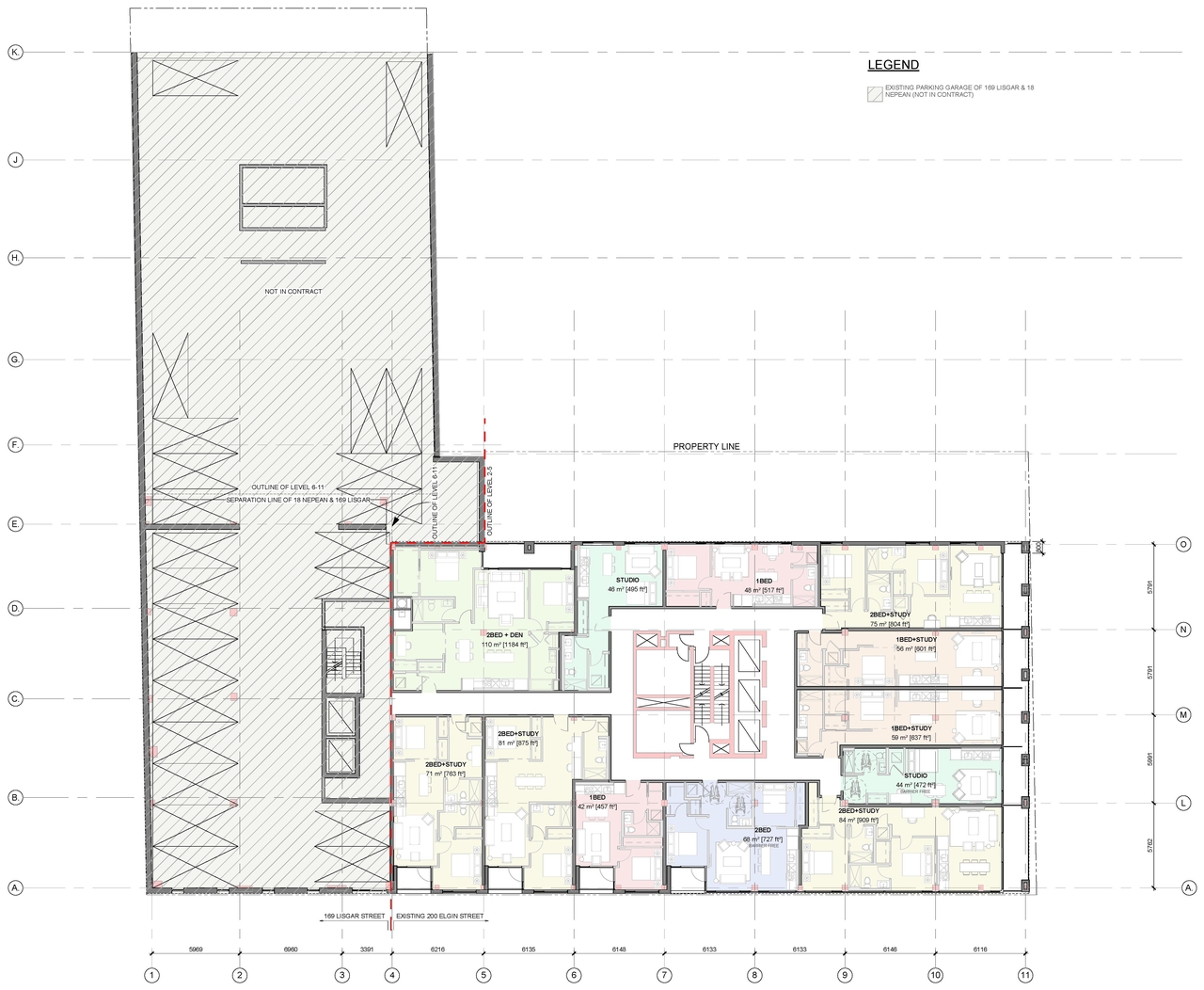 Construction site plan for project from page 2 of the file '2024-06-24 - Floor Plans - D07-12-24-0044'