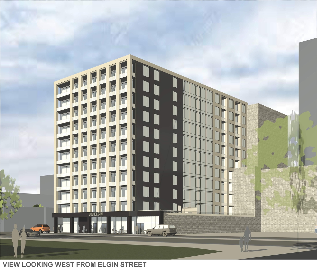 Rendering of building from page 4 of the file '2024-06-24 - Floor Plans - D07-12-24-0044'
