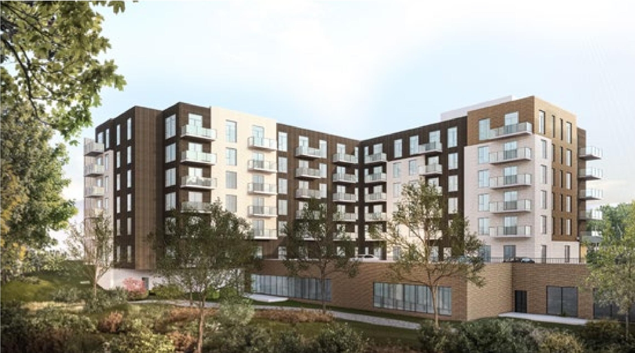 Rendering of building from page 18 of the file '2024-06-26 - Urban Design Brief - D07-12-24-0045'