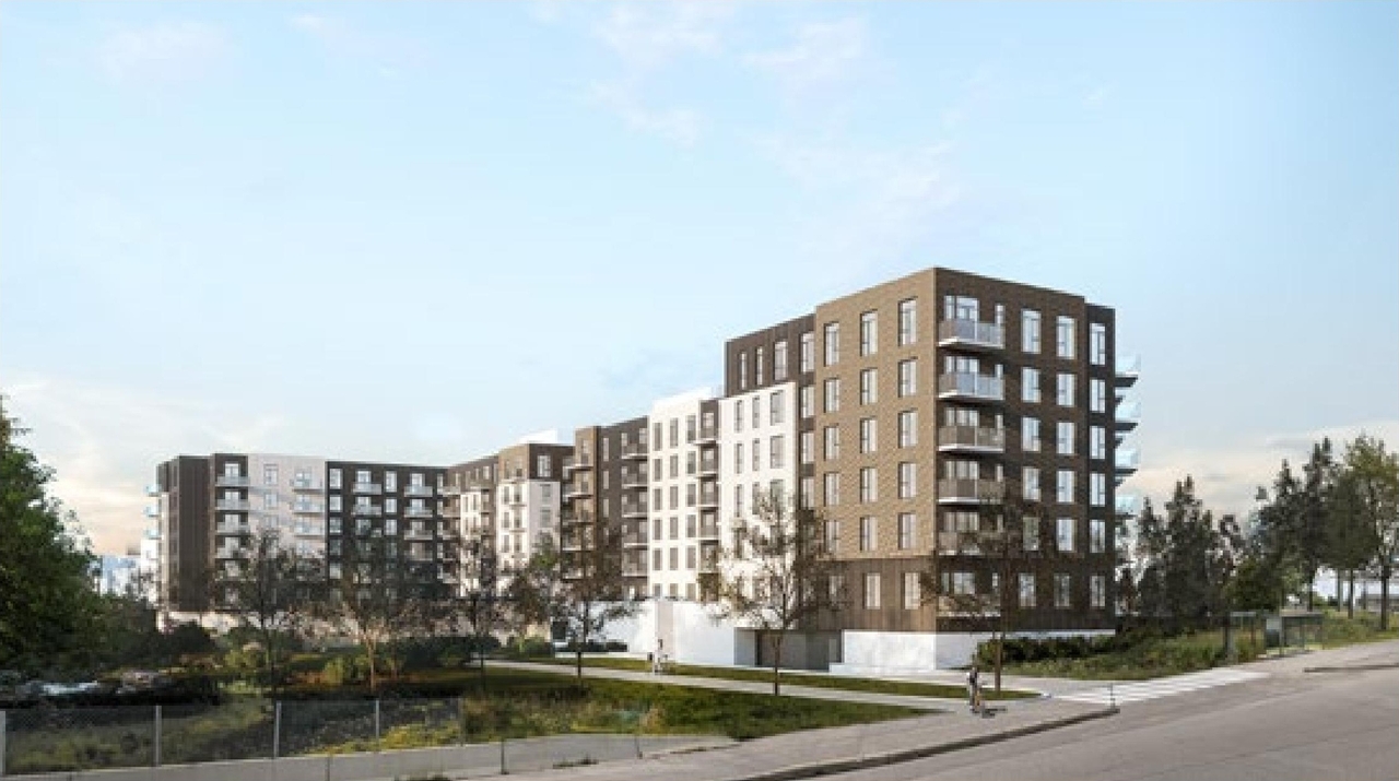 Rendering of building from page 18 of the file '2024-06-26 - Urban Design Brief - D07-12-24-0045'