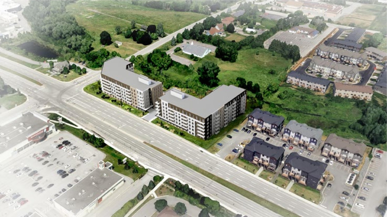 Rendering of building from page 31 of the file '2024-06-26 - Urban Design Brief - D07-12-24-0045'