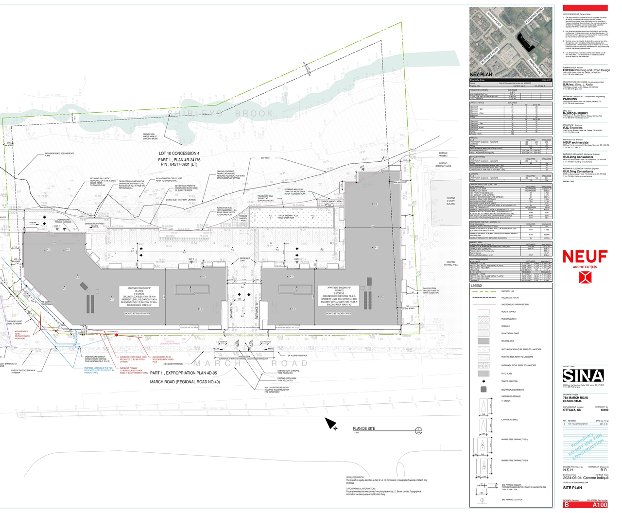 Construction site plan for project from page 42 of the file '2024-06-26 - Urban Design Brief - D07-12-24-0045'