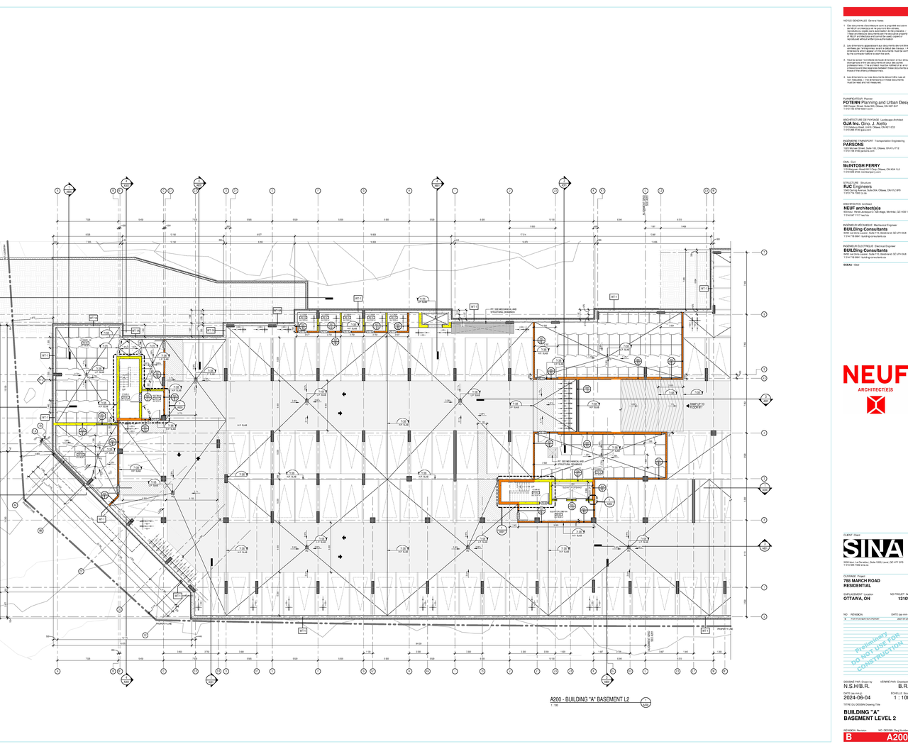 Floor plan for project from page 55 of the file '2024-06-26 - Urban Design Brief - D07-12-24-0045'