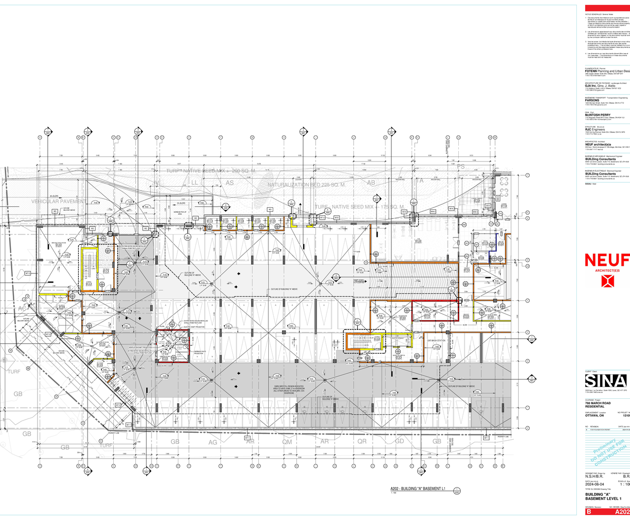 Construction site plan for project from page 57 of the file '2024-06-26 - Urban Design Brief - D07-12-24-0045'