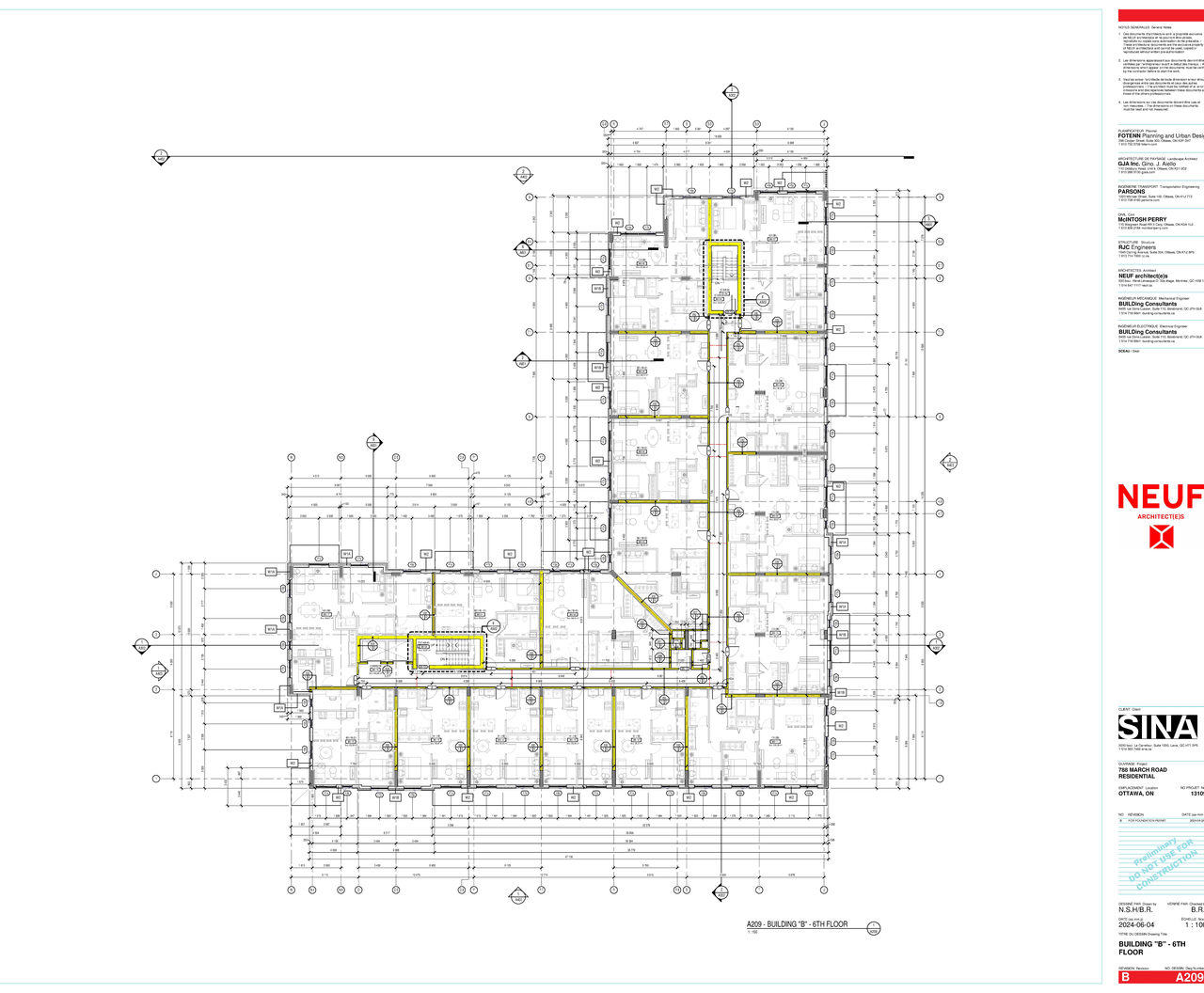 Construction site plan for project from page 64 of the file '2024-06-26 - Urban Design Brief - D07-12-24-0045'