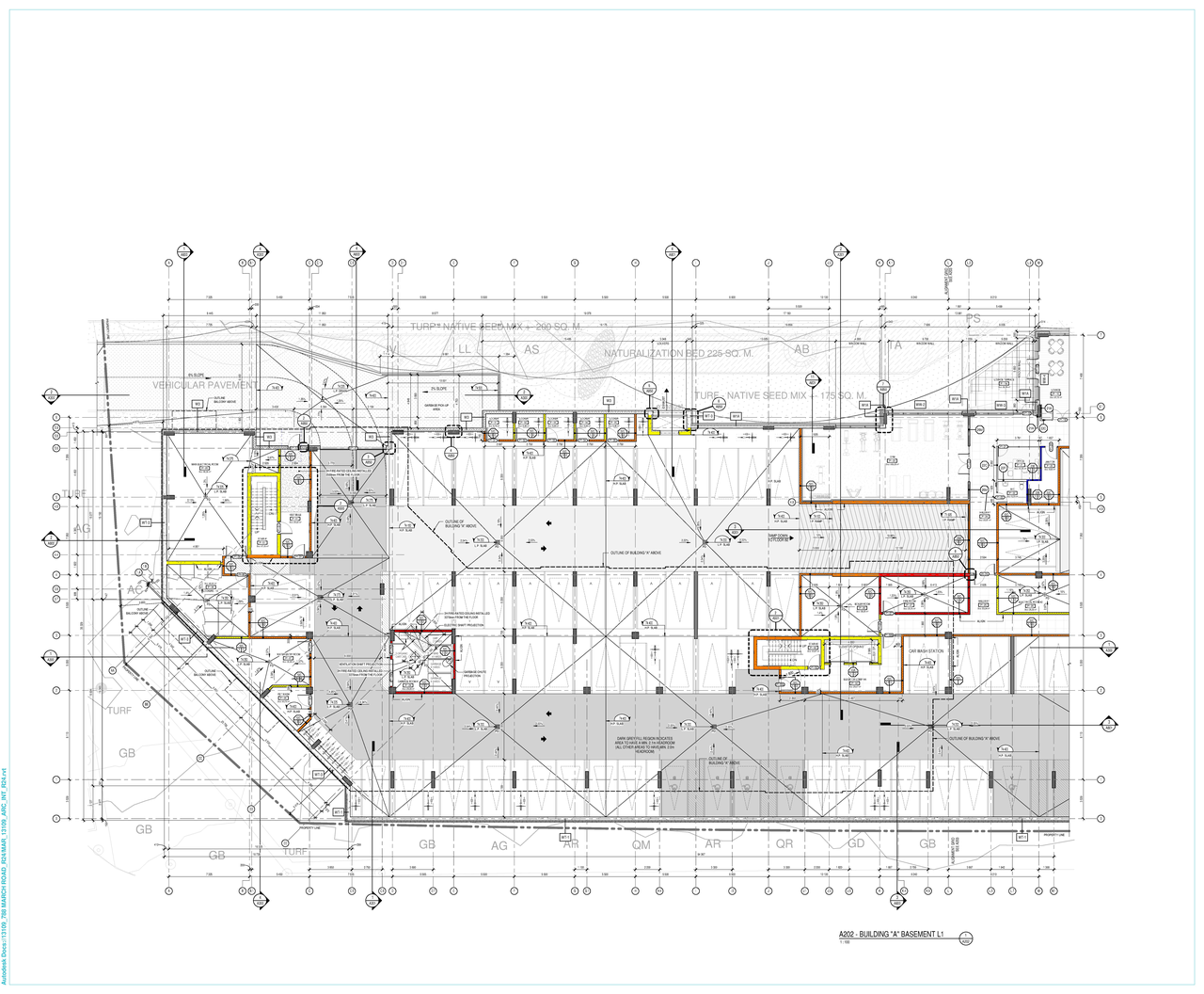 Floor plan for project from page 3 of the file '2024-06-26 - Floor plans and Parking Garage Plans - D07-12-24-0045'