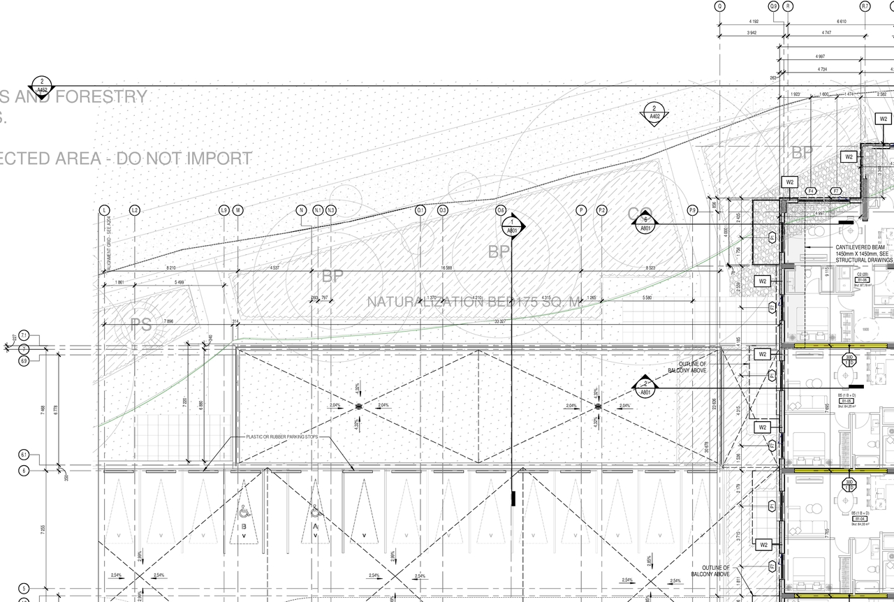 Construction site plan for project from page 6 of the file '2024-06-26 - Floor plans and Parking Garage Plans - D07-12-24-0045'