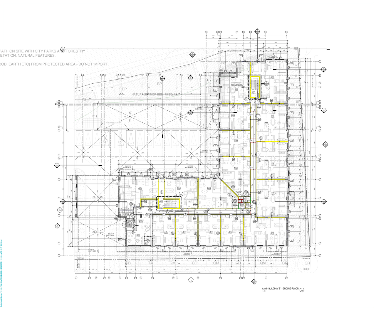 Floor plan for project from page 6 of the file '2024-06-26 - Floor plans and Parking Garage Plans - D07-12-24-0045'