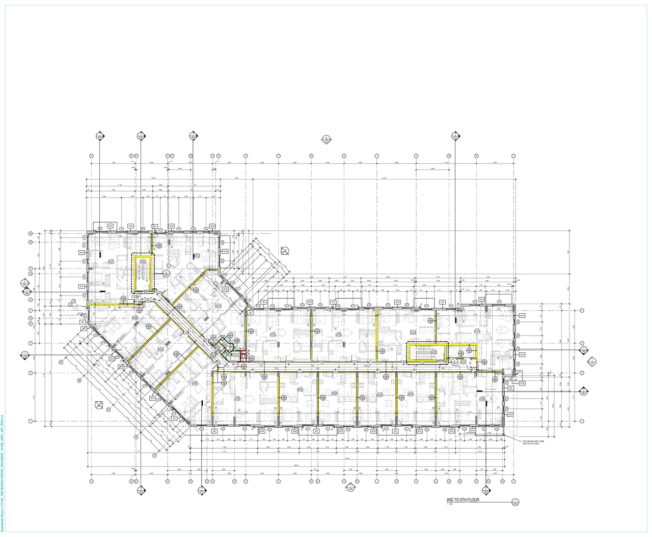 Floor plan for project from page 7 of the file '2024-06-26 - Floor plans and Parking Garage Plans - D07-12-24-0045'