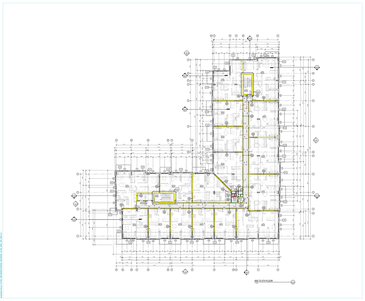 Floor plan for project from page 8 of the file '2024-06-26 - Floor plans and Parking Garage Plans - D07-12-24-0045'