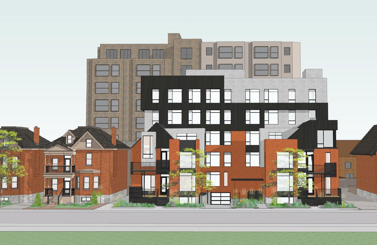 Rendering of building from page 1 of the file '2024-07-05 - Urban Design Brief - D07-12-24-0049'