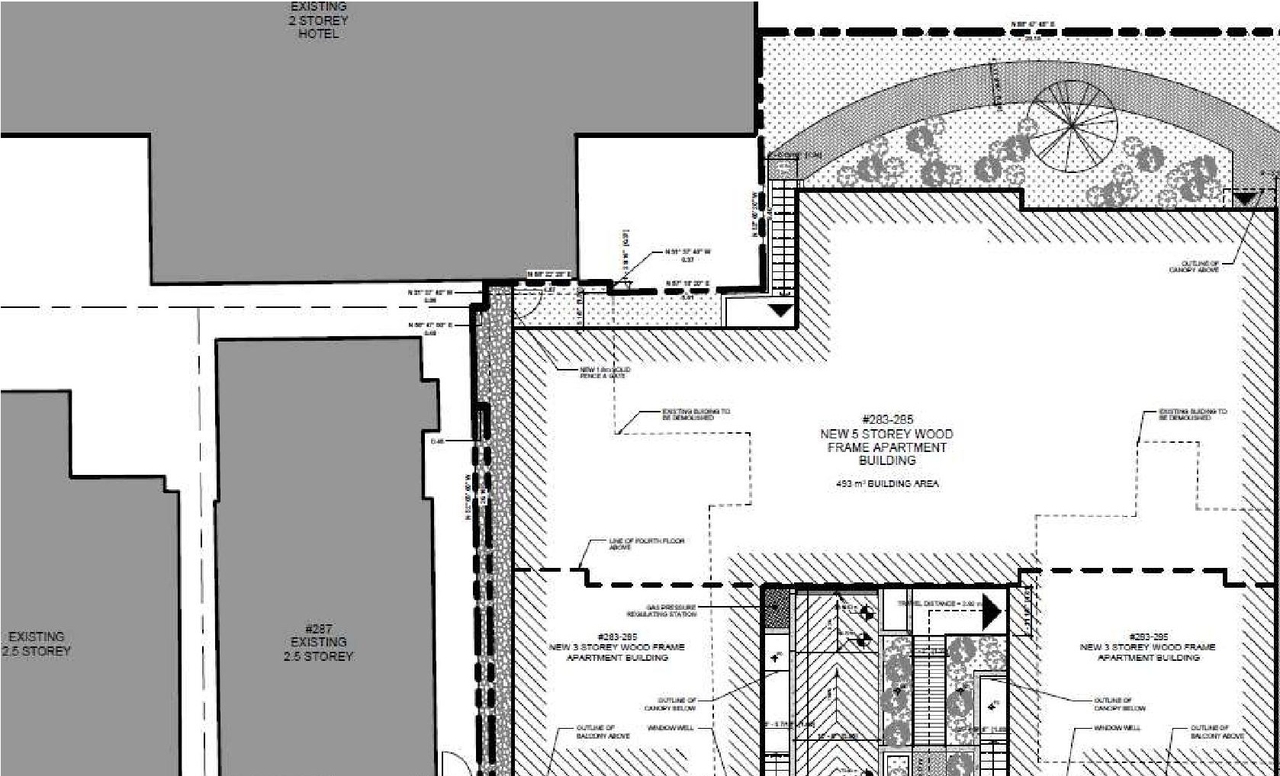 Construction site plan for project from page 6 of the file '2024-07-05 - Urban Design Brief - D07-12-24-0049'