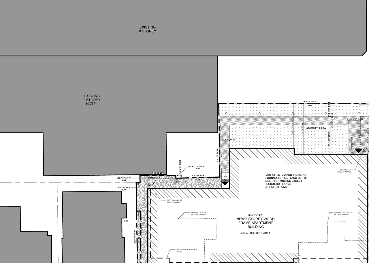 Construction site plan for project from page 1 of the file '2024-08-23 - Site and Floor Plans - D07-12-24-0049'