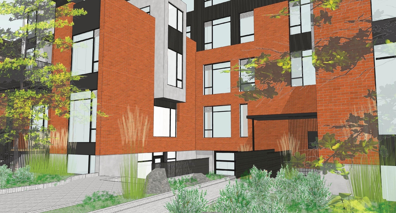 Rendering of building from page 7 of the file '2024-07-05 - RENDERS - D07-12-24-0049'