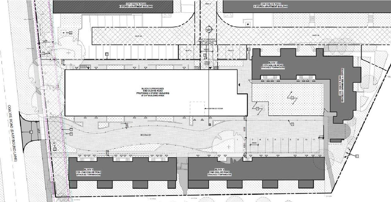 Construction site plan for project from page 11 of the file '2024-08-13 - Urban Design Brief - D07-12-24-0061'