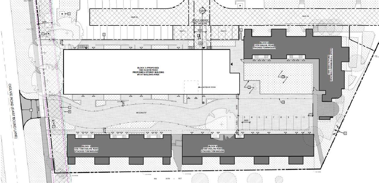 Construction site plan for project from page 17 of the file '2024-08-13 - Urban Design Brief - D07-12-24-0061'
