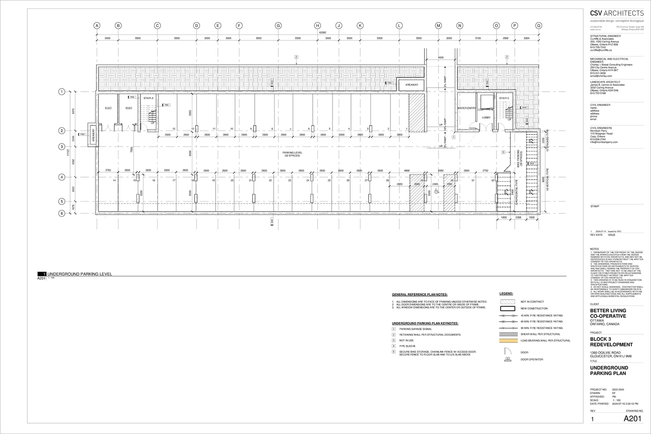 Construction site plan for project from page 3 of the file '2024-08-13 - Site and Floor Plans - D07-12-24-0061'