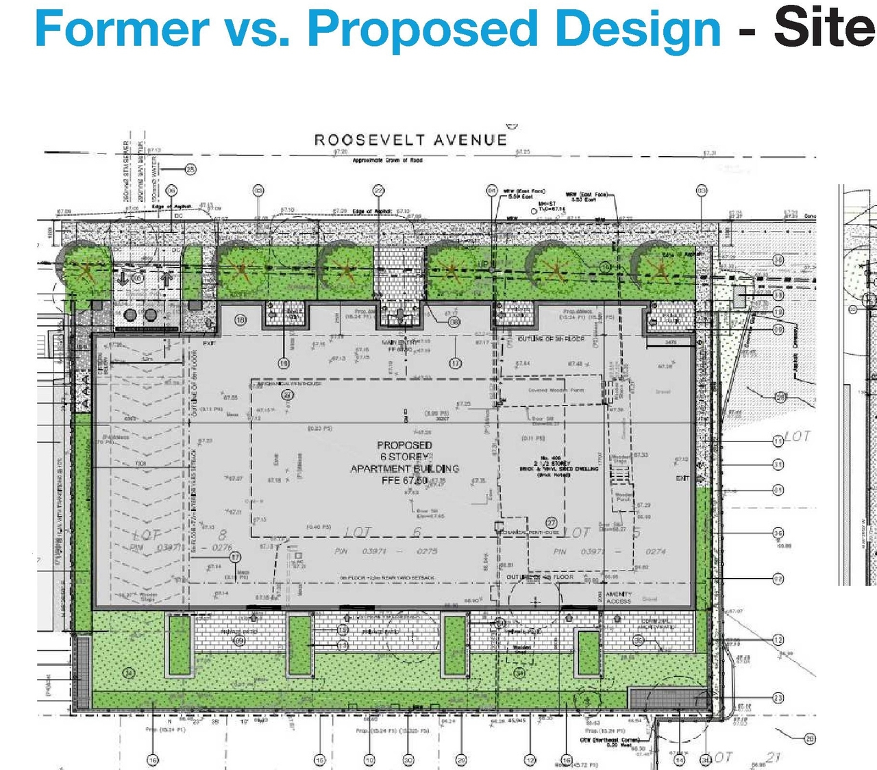 Construction site plan for project from page 26 of the file '2024-08-09 - Design Brief - D07-12-24-0062'