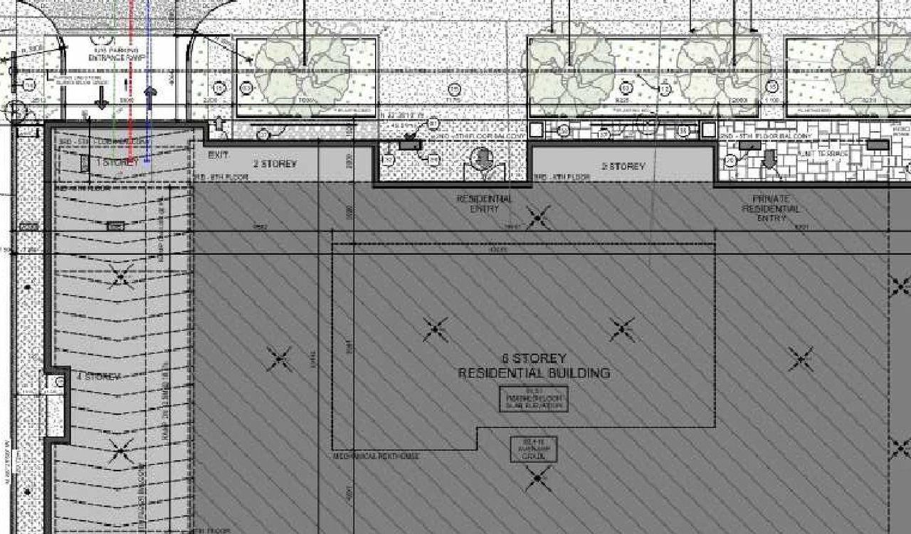 Construction site plan for project from page 26 of the file '2024-08-09 - Design Brief - D07-12-24-0062'