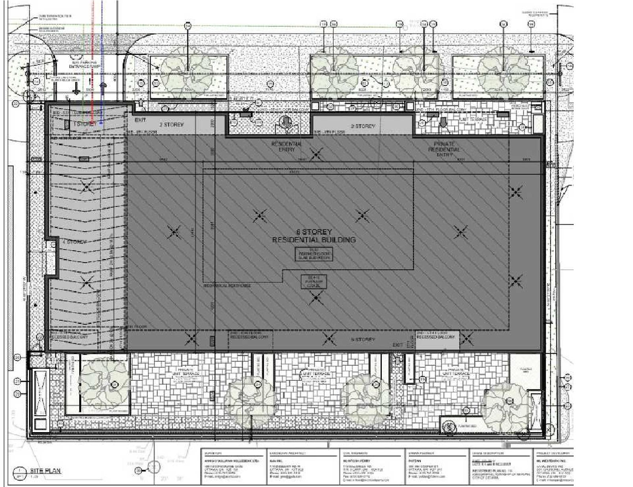 Construction site plan for project from page 26 of the file '2024-08-09 - Design Brief - D07-12-24-0062'