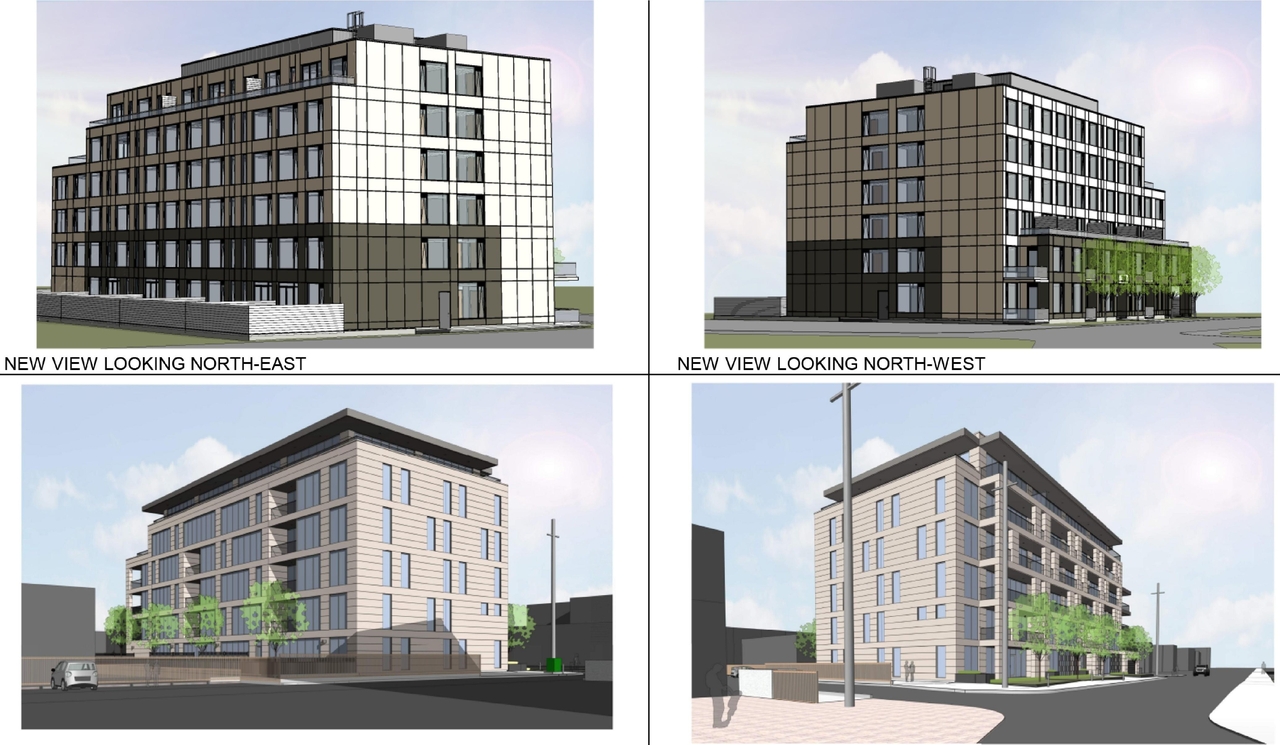 Rendering of building from page 32 of the file '2024-08-09 - Design Brief - D07-12-24-0062'