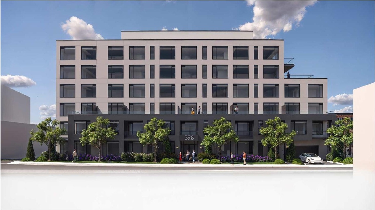 Rendering of building from page 33 of the file '2024-08-09 - Design Brief - D07-12-24-0062'