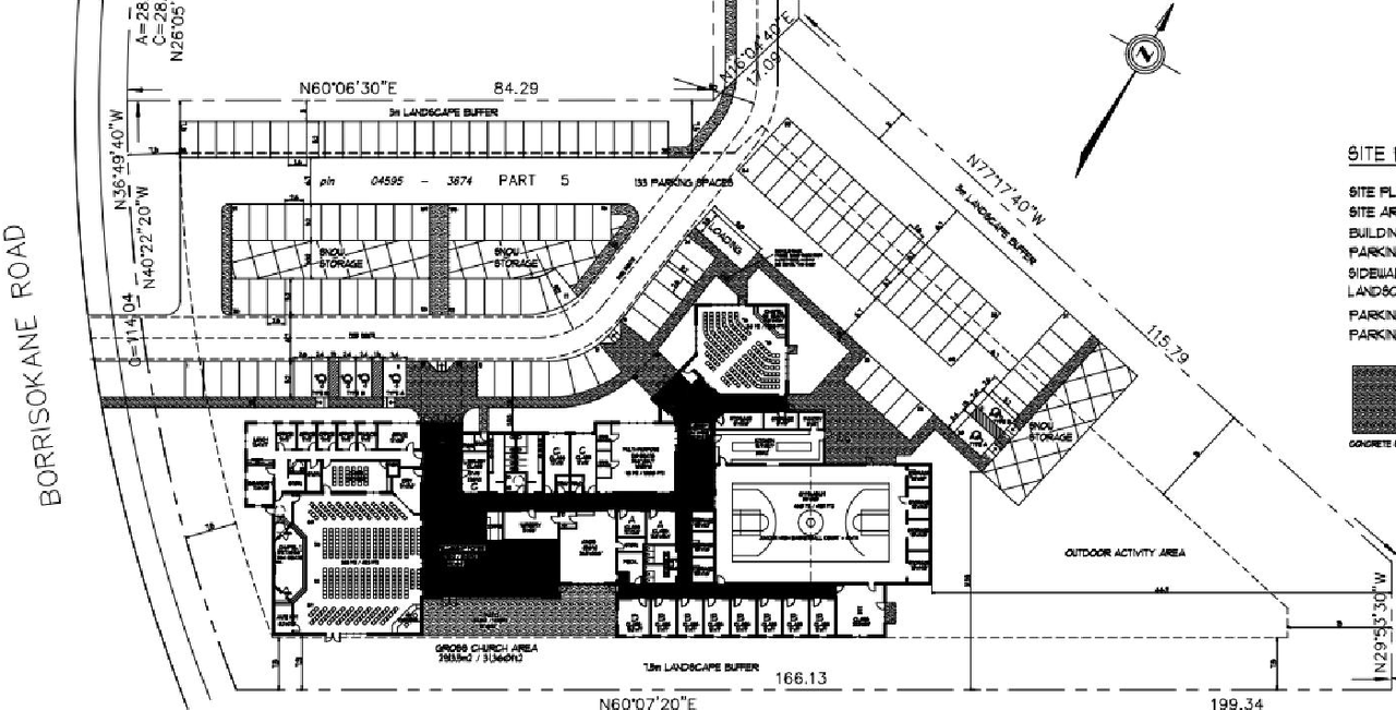Construction site plan for project from page 9 of the file '2024-07-19 - Planning Rationale and Design Brief - D07-12-24-0063'