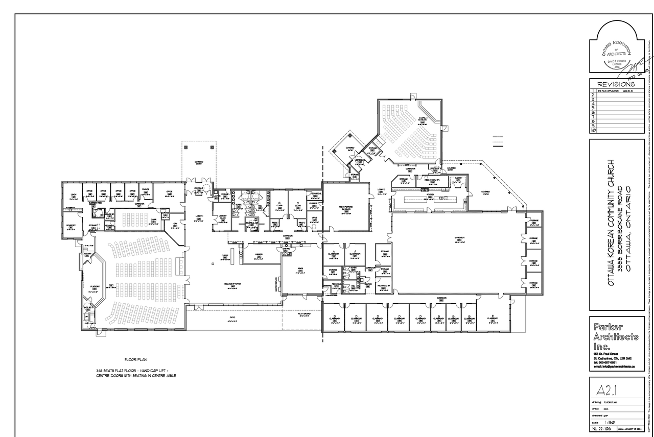 Construction site plan for project from page 1 of the file '2024-07-19 - Floor Plan - D07-12-24-0063'