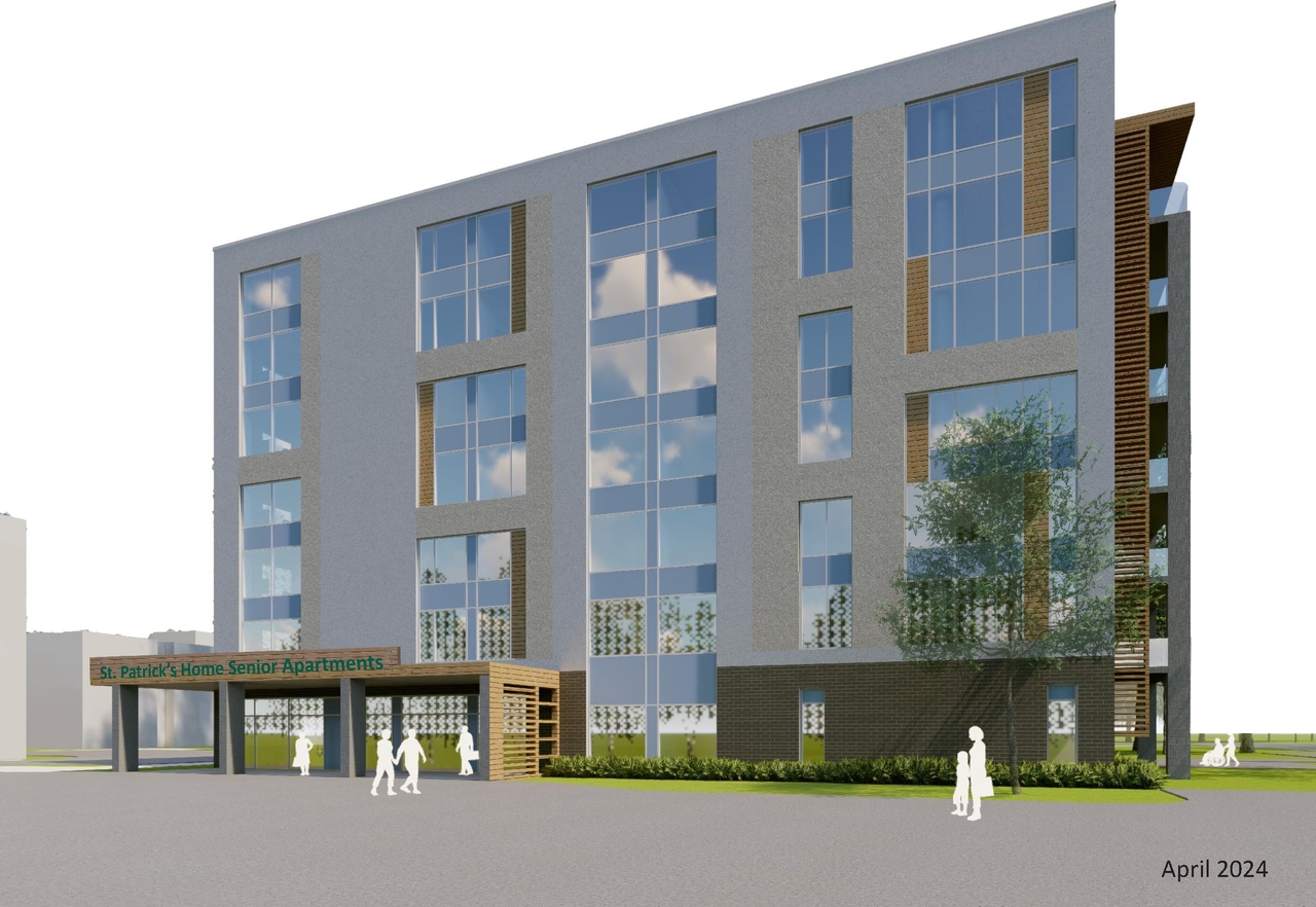 Rendering of building from page 1 of the file '2024-07-29 - Urban Design Brief - D07-12-24-0064'