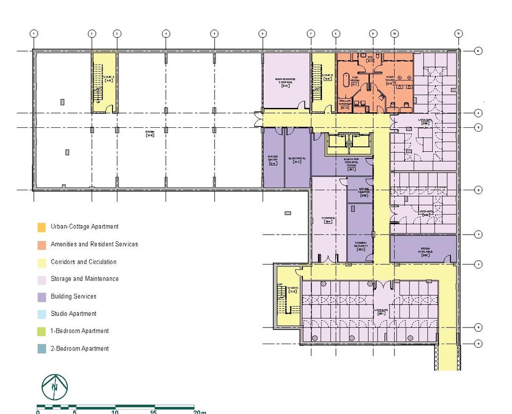 Floor plan for project from page 11 of the file '2024-07-29 - Urban Design Brief - D07-12-24-0064'