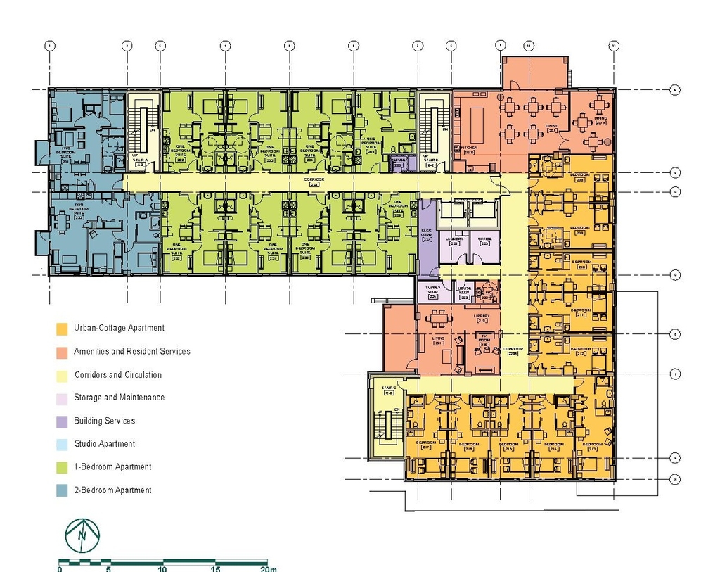 Floor plan for project from page 12 of the file '2024-07-29 - Urban Design Brief - D07-12-24-0064'
