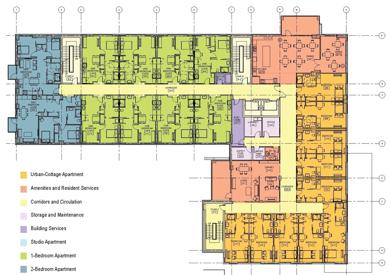 Floor plan for project from page 12 of the file '2024-07-29 - Urban Design Brief - D07-12-24-0064'