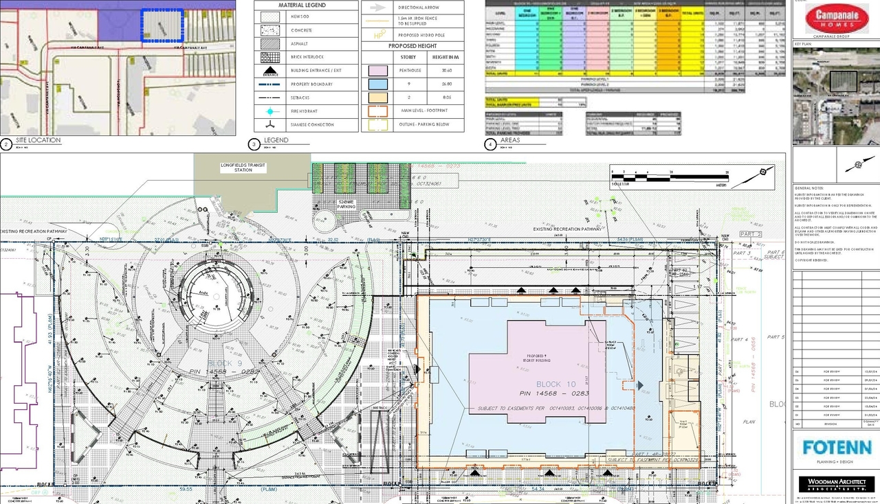 Construction site plan for project from page 18 of the file '2024-07-24 - Urban Design Brief - D07-12-24-0066'