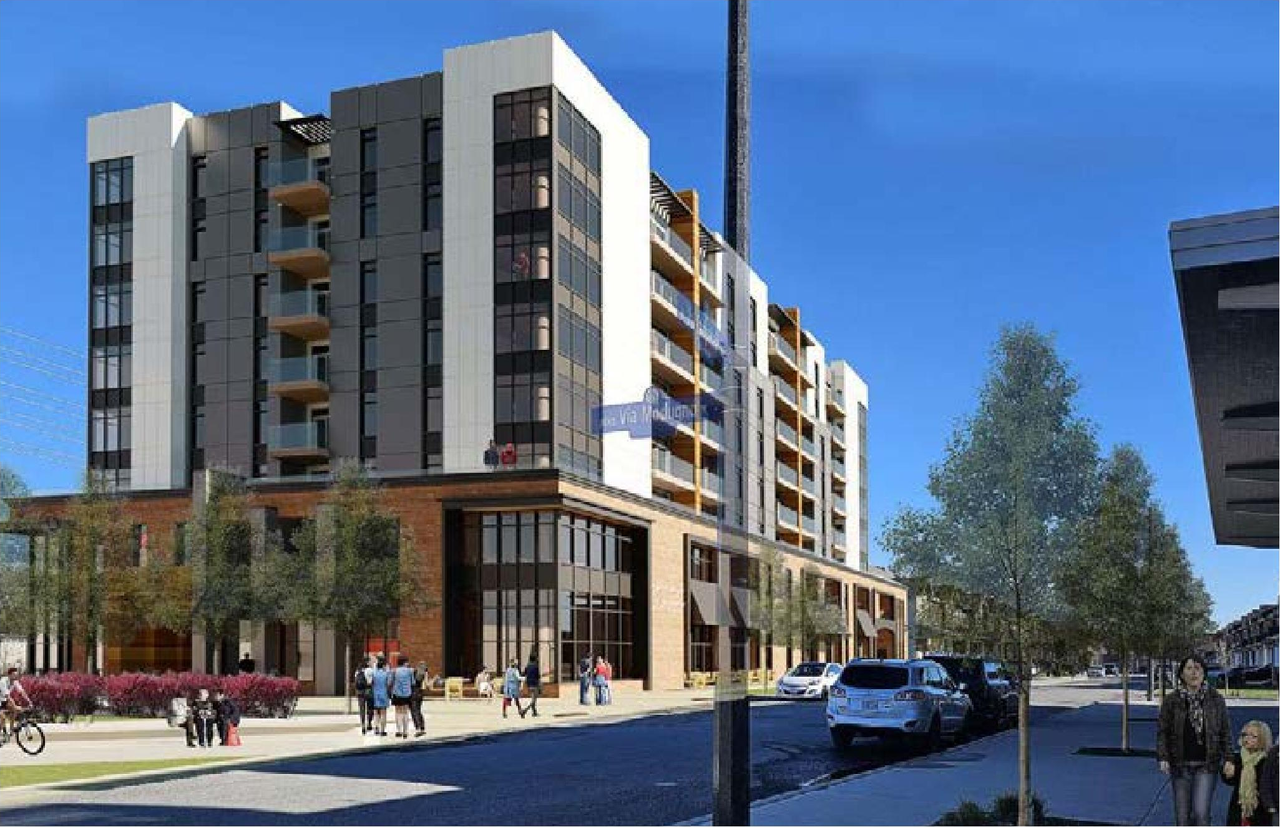 Rendering of building from page 3 of the file '2024-07-24 - Urban Design Brief - D07-12-24-0066'