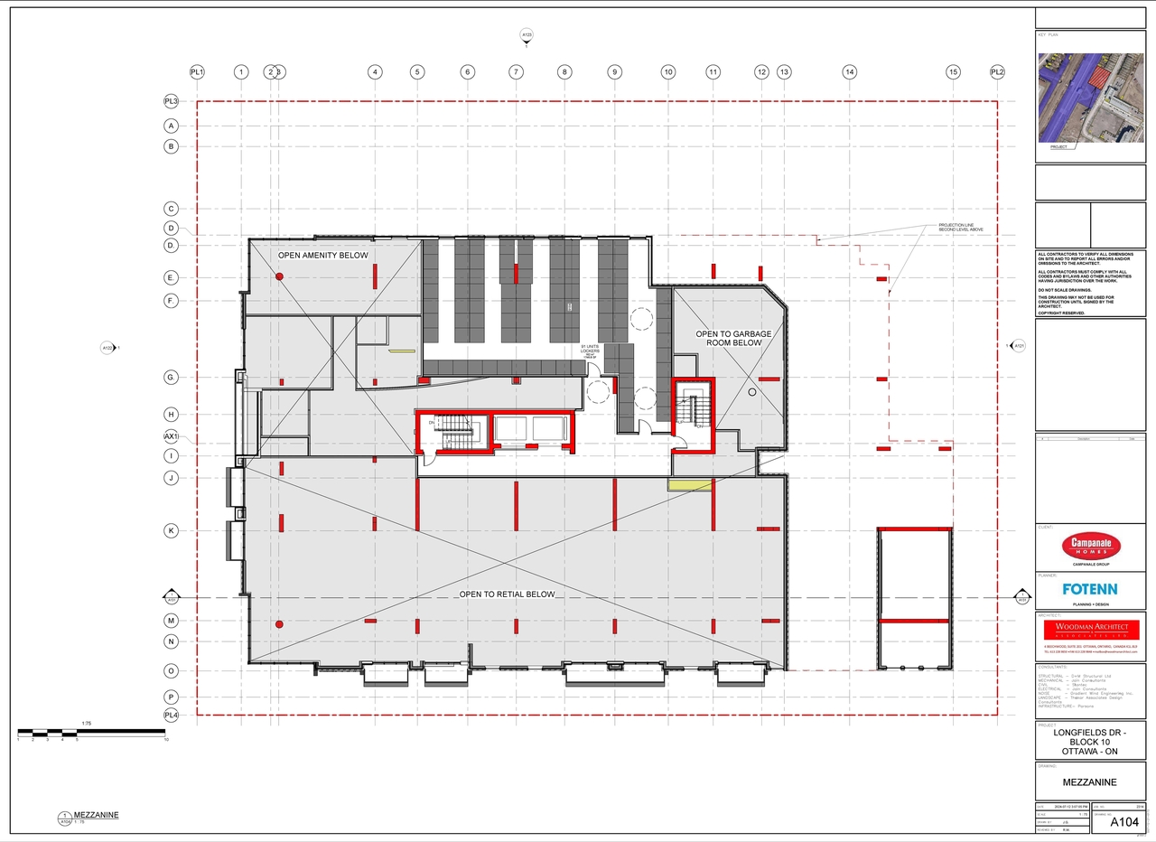 Construction site plan for project from page 4 of the file '2024-07-24 - Floor Plans - D07-12-24-0066'