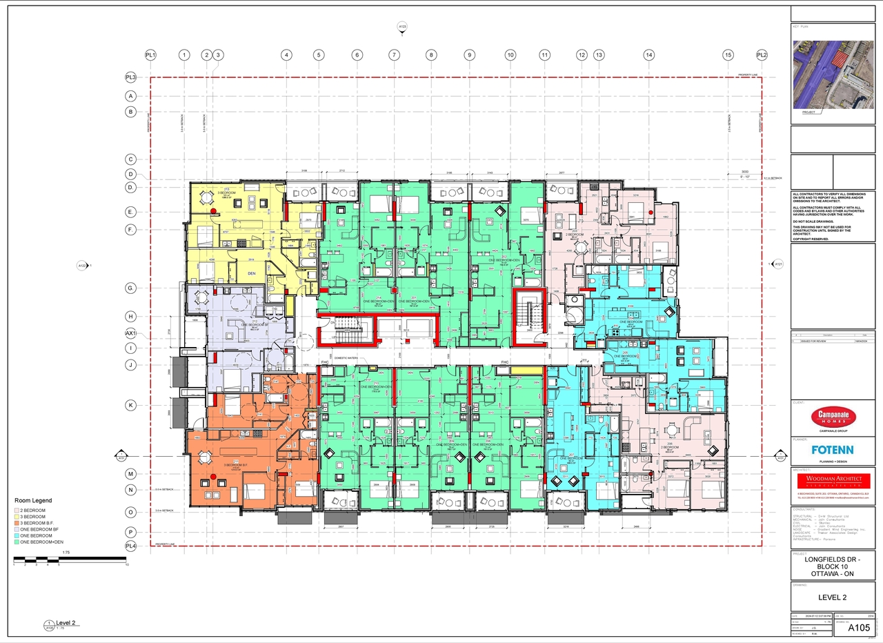 Construction site plan for project from page 5 of the file '2024-07-24 - Floor Plans - D07-12-24-0066'