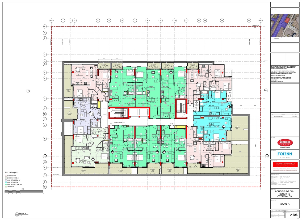 Construction site plan for project from page 6 of the file '2024-07-24 - Floor Plans - D07-12-24-0066'