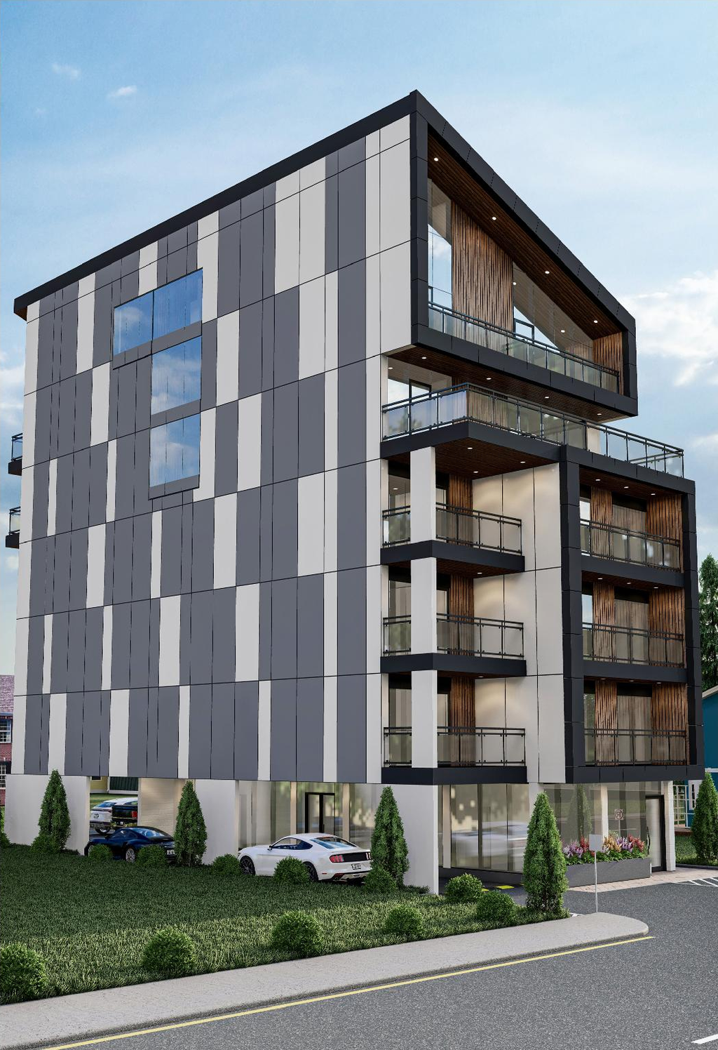 Rendering of building from page 21 of the file '2024-07-23 - Urban Design Brief - D07-12-24-0067'